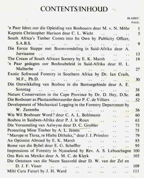 Saasveld Forestry College / Saasveld Bosbou-Kollege | Silver Jubilee Journal 1932-1957