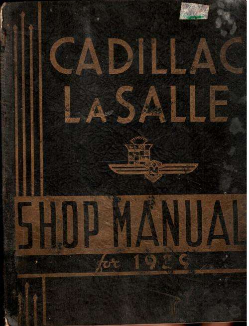 Cadillac La Salle 1939 Shop Manual