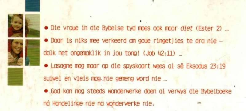 Kan Jy Glo  DIs In Die Bybel