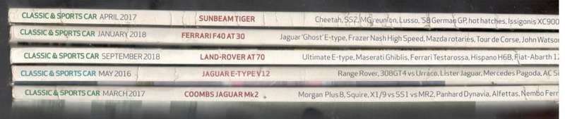 5 Books -- Classic and Sports Car