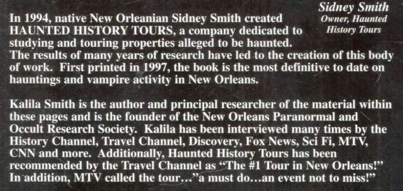 New Orleans Ghost and Vampires  --  Journey into Darkness  --  Kalila K Smith