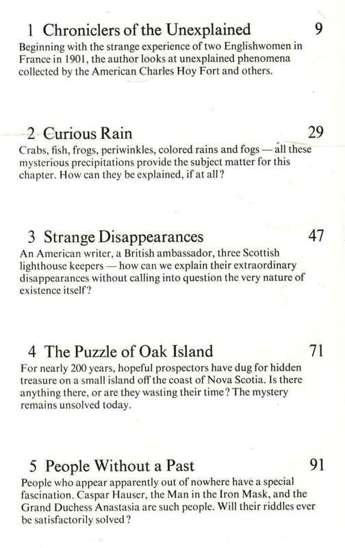 Mysterious Happenings