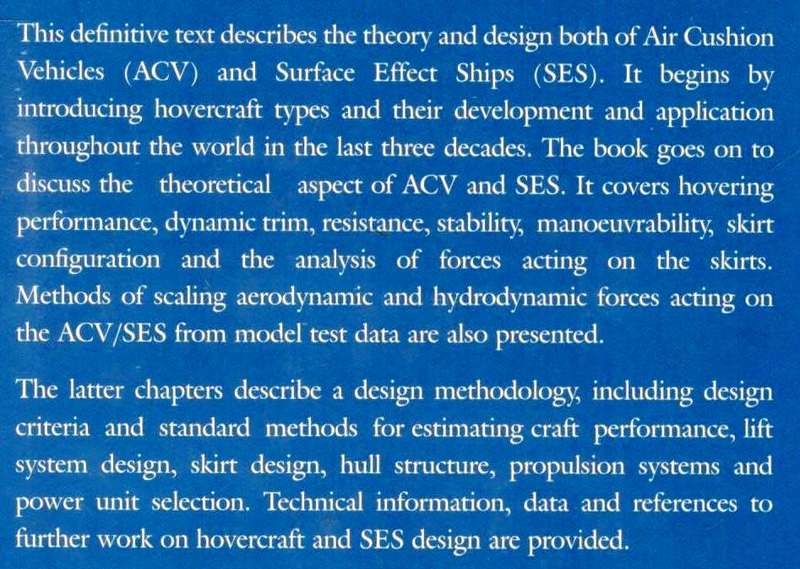 Theory and Design of Air Cushion Craft  --  L Yun and A Bliault