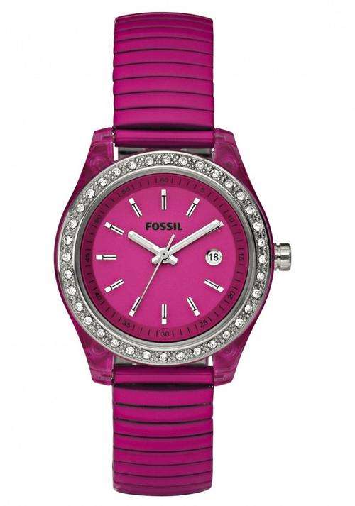 FOSSIL Stella Mini Crystal Accented Stretch Bracelet Ladies Watch
