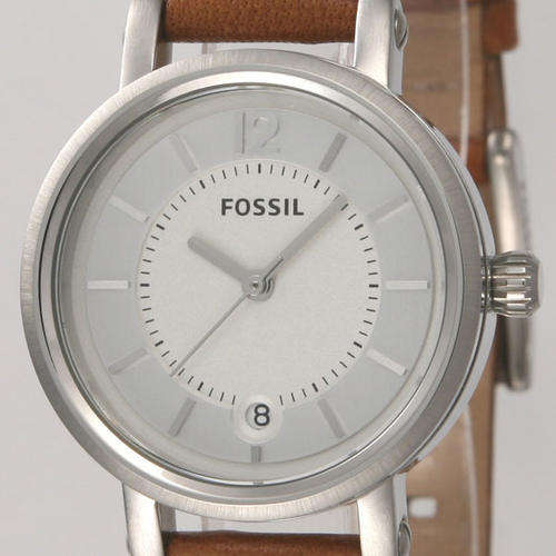 FOSSIL Tan Leather Ladies Dress Watch