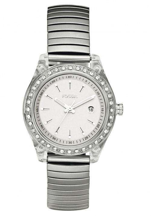 FOSSIL Stella Mini Crystal Accented Stretch Bracelet Ladies Watch