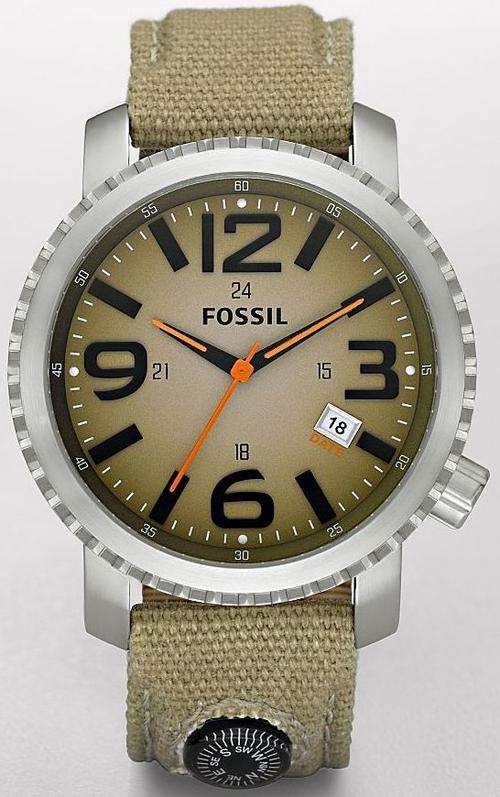 FOSSIL Trend Collection Oversized Large Dial Mens Compass Watch