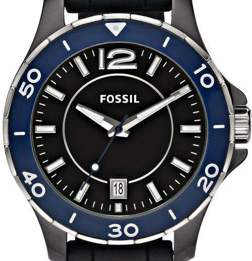 FOSSIL Ceramic Collection Black Dial Mens Watch