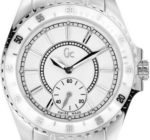 GUESS COLLECTION (Gc) Swiss Made White Ceramic Ladies Watch