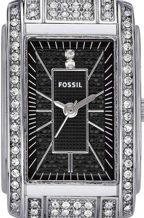 FOSSIL Silhouette Crystal Accented Ladies Dress Watch