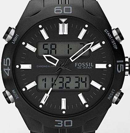 FOSSIL Ion-plated Analogue/Digital Mens Watch
