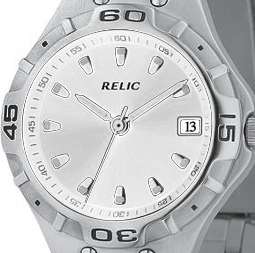 RELIC by FOSSIL Silver Dial Stainless Steel Mens Watch