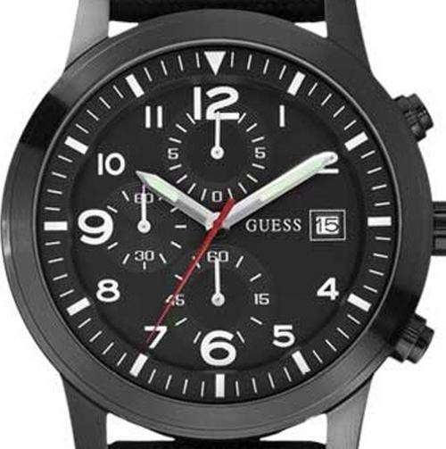 GUESS Cadet Black Dial Chronograph Mens Watch