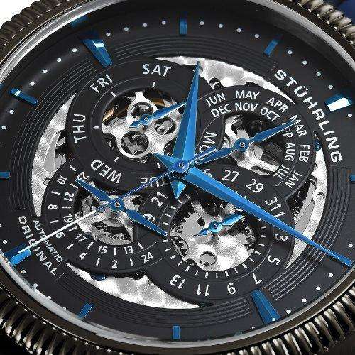 STUHRLING Symphony Maestro Automatic Skeleton Mens Watch