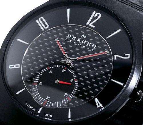 SKAGEN Denmark Ultra Slim Titanium Mens Watch