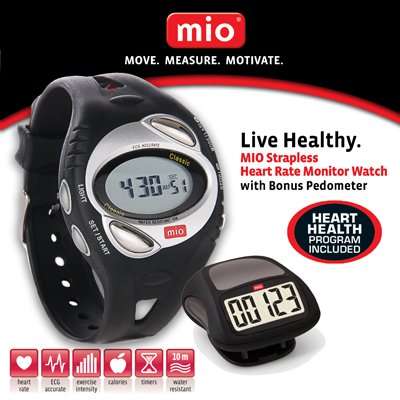 MIO Walk Unisex Heart Rate Monitor Watch (Endorsed by Dr Phil)