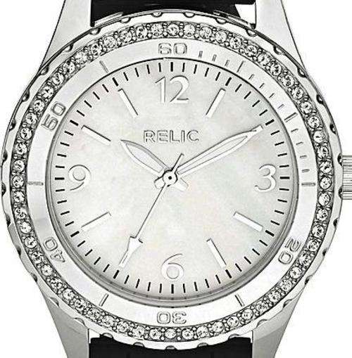 RELIC by FOSSIL Crystal Accented Mother Of Pearl Ladies Watch