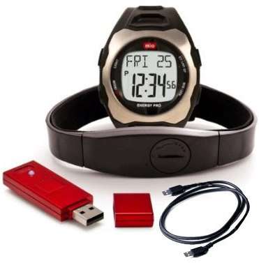 MIO Energy Pro Heart Rate Monitor Watch + Chest Strap + Fitstik