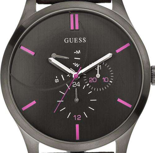 GUESS Chronograph Large Black Dial Mens Watch
