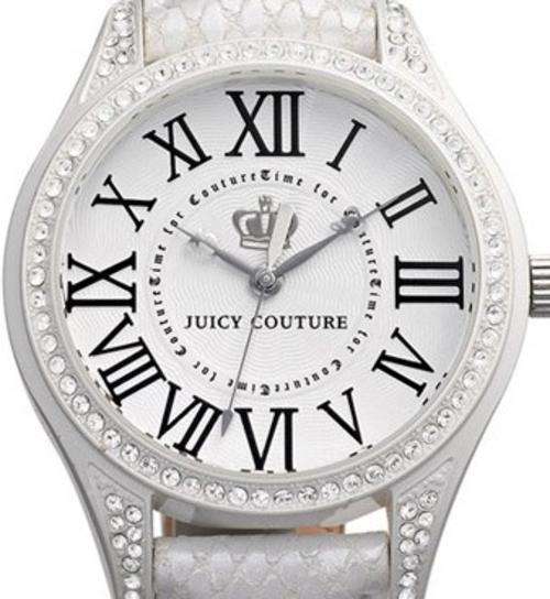 JUICY COUTURE Lively White Crystal Accented Ladies Watch