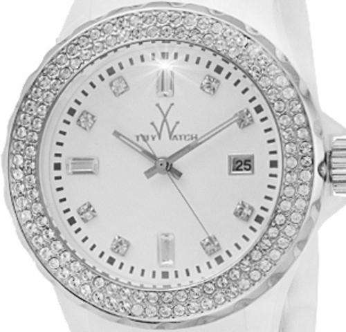 TOYWATCH Crystal Accented Plasteramic Large Dial Ladies Watch