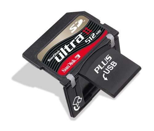 SANDISK Ultra II 512MB SD Memory Card With USB