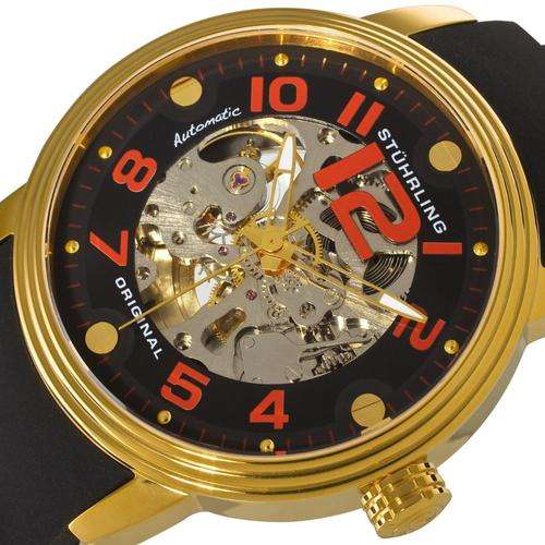 STUHRLING Delphi Adonis Automatic Skeleton Mens Watch