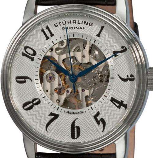STUHRLING Romeo Automatic Skeleton Mens Watch