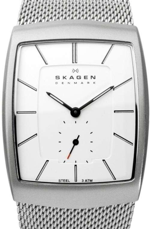 SKAGEN Denmark Matte Steel Mesh Band Mens Watch