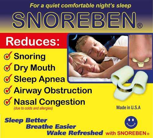 SNOREBEN - Stop Snoring and Apnea and Start a Good Night Sleep