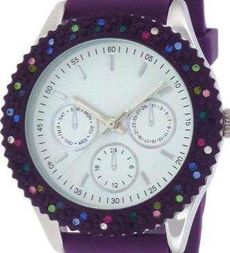 FMD by FOSSIL Coloured Crystal Accented Ladies Watch