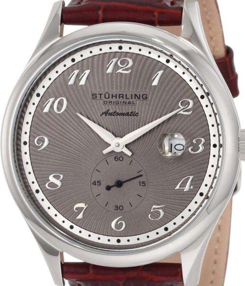 STUHRLING Classic Cuvette Slim Automatic Mens Watch