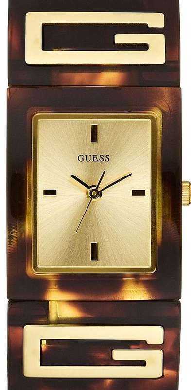 GUESS Flair Gold Tone & Tortoise Shell Ladies Watch