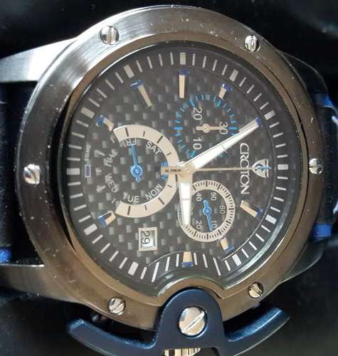 CROTON Duratron Chronomaster Swiss Quartz Mens Watch