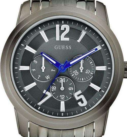 GUESS Steel Gun Metal Multifunction Mens Watch