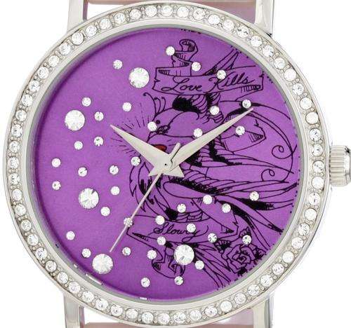 ED HARDY Love Bird Swarovski Crystal Accented Ladies Watch