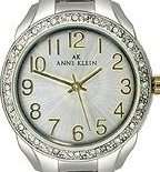 ANNE KLEIN Crystal Accented Two Tone Ladies Watch