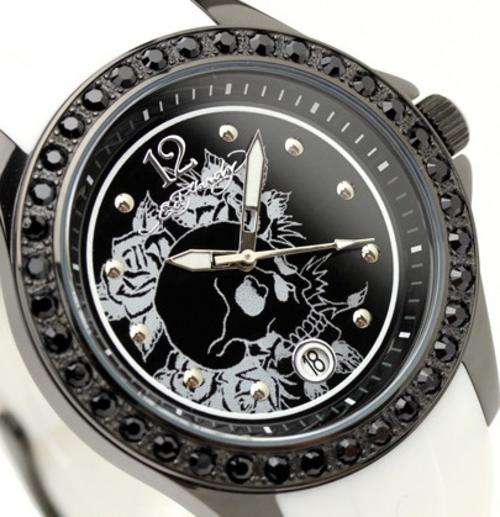 ED HARDY Swarovski Crystal Accented Techno Large Dial Ladies Watch