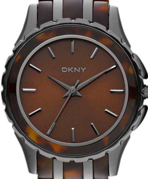 DKNY Two Tone Tortoise Shell Ladies Watch