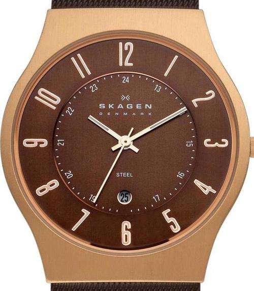 SKAGEN Denmark Ultra Slim Mesh Band Mens Watch