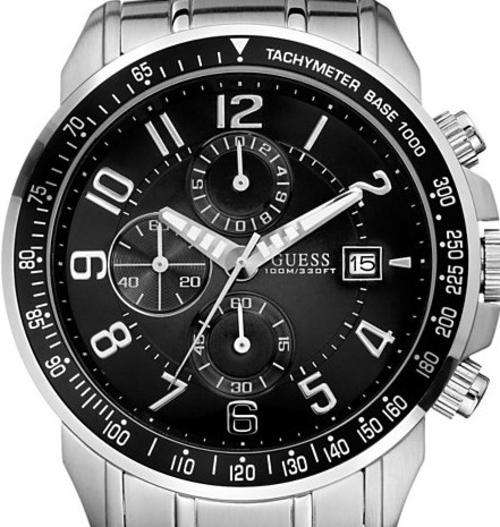 Guess Stainless Steel Chronograph Mens Watch