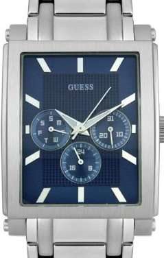 GUESS Stainless Steel Blue Dial Mens Watch