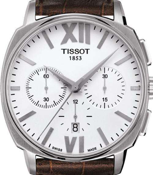 TISSOT T-Lord Brown Leather Automatic Mens Watch