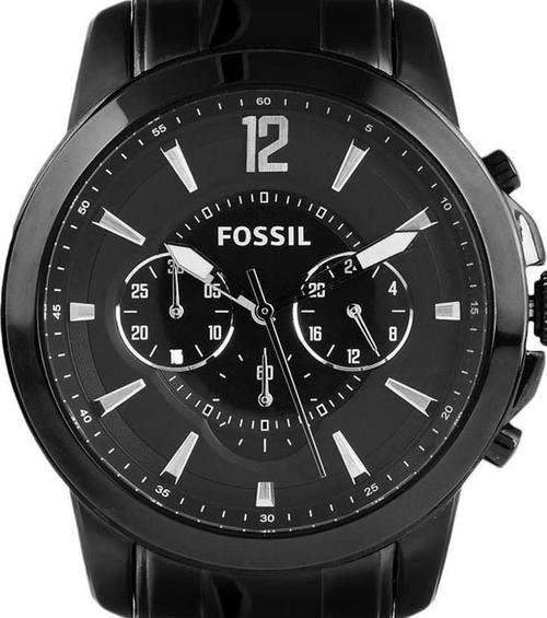 FOSSIL Grant Black Chronograph Mens Watch