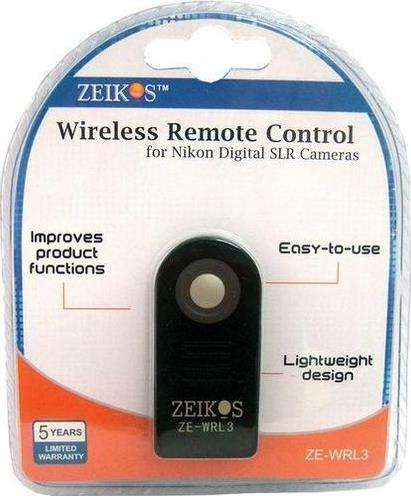 ZEIKOS Wireless Remote Controller For Nikon Digital SLR Cameras