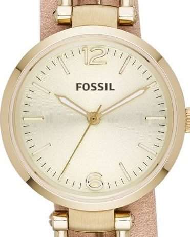 FOSSIL Georgia Gold Leather Ladies Watch