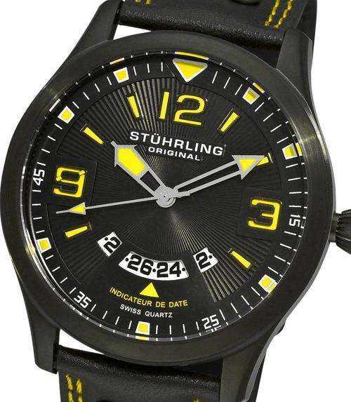 STUHRLING Eagle Brigade Swiss Quartz Mens Watch