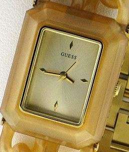 GUESS Acrylic Chain Link Ladies Bracelet Watch