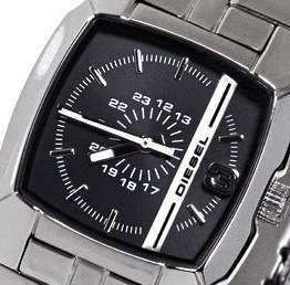 DIESEL Black Dial Stainless Steel Ladies Watch