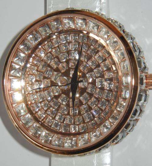 CROTON Glitz Crystal Encrusted Ladies Watch